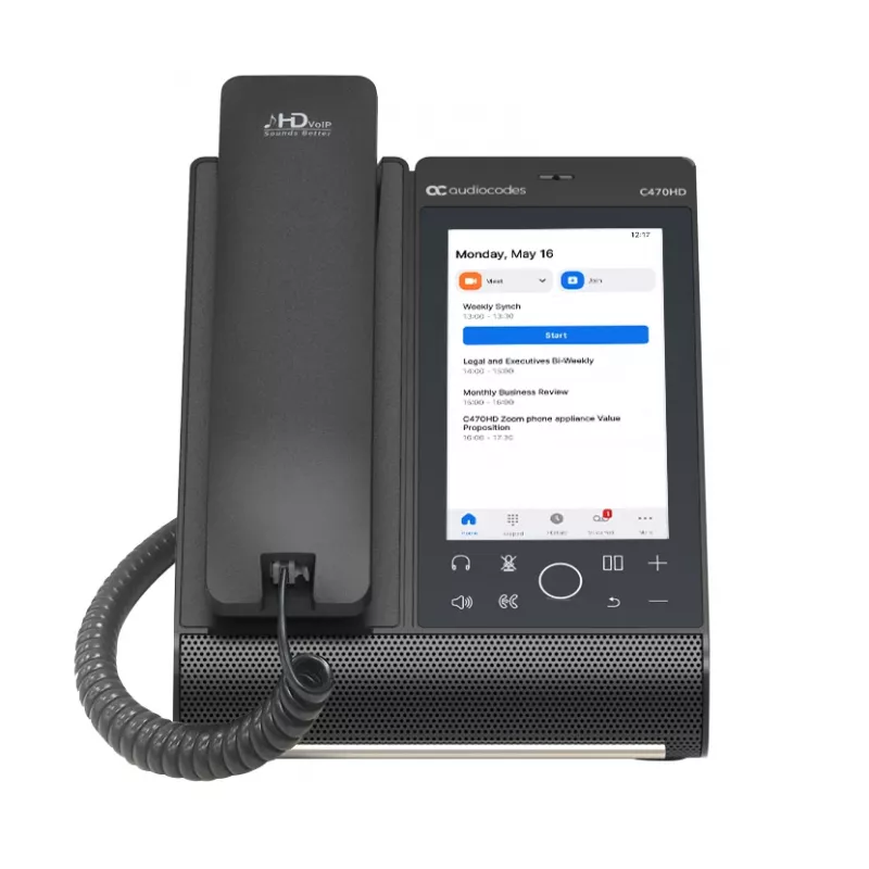 IP-Telefon AudioCodes Teams C470HD PoE GbE Kabelgebundenes Handgerät Android
