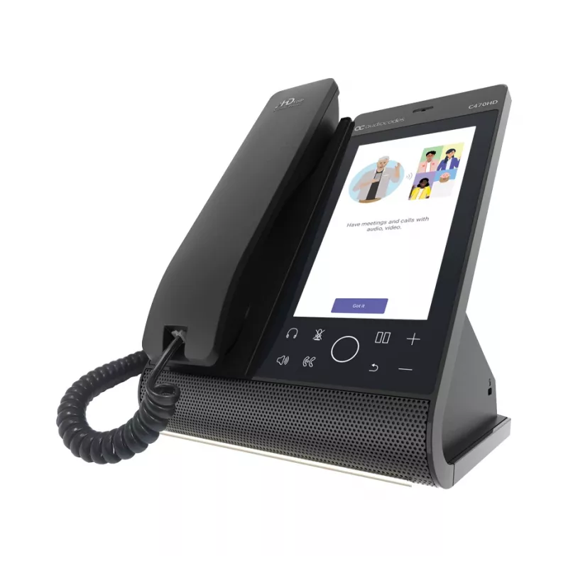IP-Telefon AudioCodes Teams C470HD PoE GbE Kabelgebundenes Handgerät Android