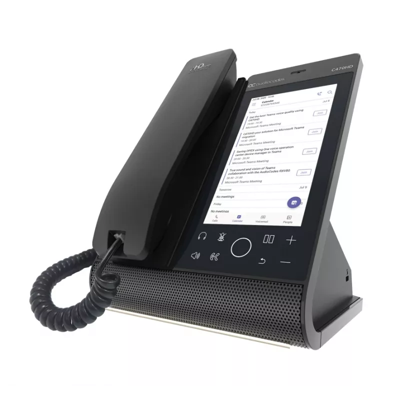 IP-Telefon AudioCodes Teams C470HD PoE GbE Kabelgebundenes Handgerät Android