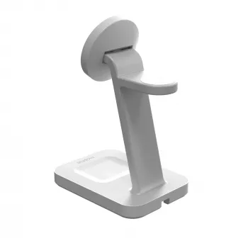 mophie Snap+ 3-in-1 kabellose Ladestation Headset, Smartphone, Smartwatch Weiß USB Kabelloses Laden Schnellladung Innenbereich