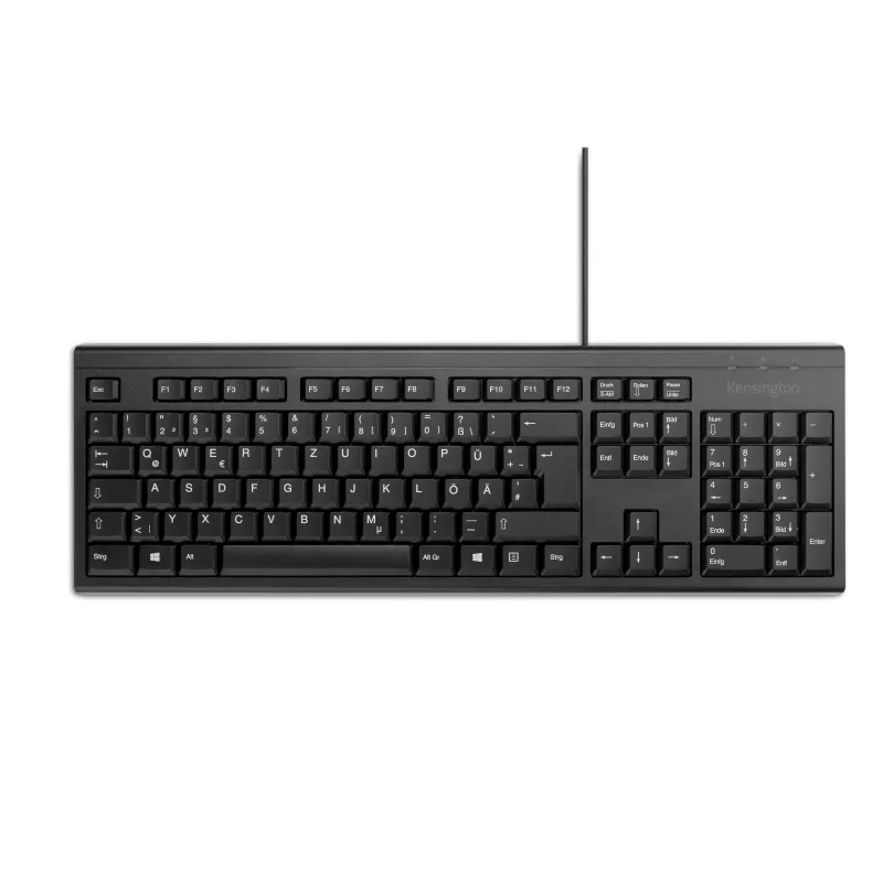 Kensington KB100 EQ Kabelgebundene Full-Size-Tastatur USB Membrane QWERTZ