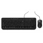 Incase Designed by Microsoft Wired Desktop 600 Tastatur, Maus inklusive, Universal USB, QWERTY, Deutsch, Schwarz