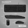 Incase Designed by Microsoft Wired Desktop 600 Tastatur Maus enthalten Universal USB QWERTY UK-Englisch Schwarz