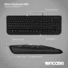 Kabelgebundene Full-Size-Tastatur Incase Designed by Microsoft Wired 600 — USB, QWERTY, UK-Englisch, Schwarz