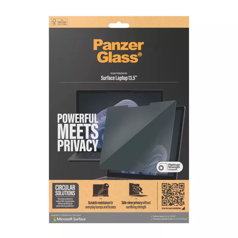PanzerGlass® Blickschutzfilter Microsoft Surface Laptop 13.5'' | 6 | 5 | 4 | 3 | 2