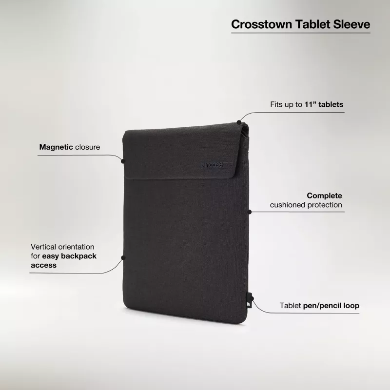 Tablet-Hülle Incase Crosstown Sleeve für 11-Zoll-Tablet, Schwarz