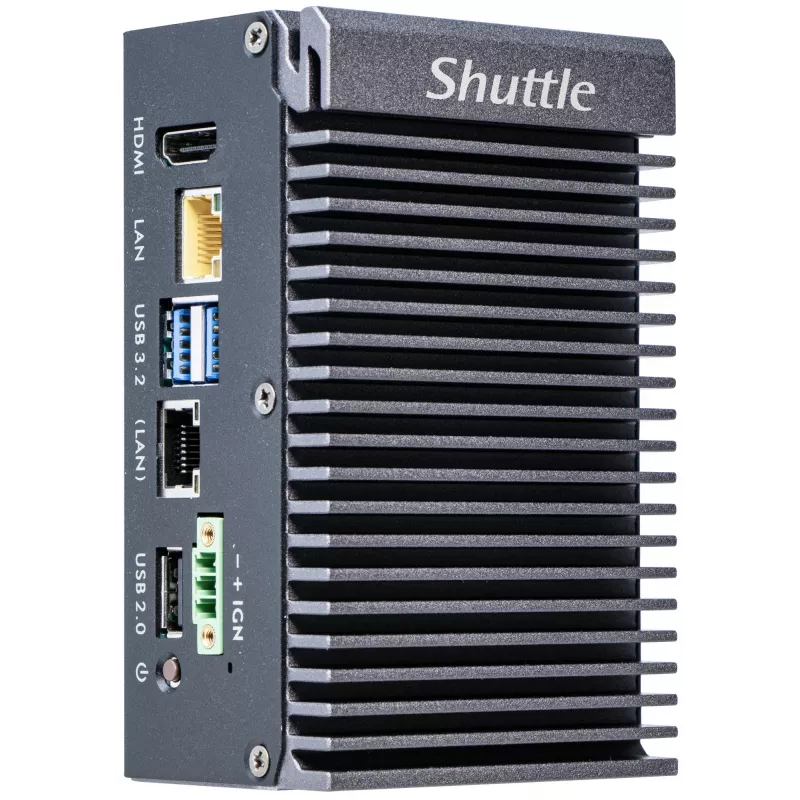Mini-PC Shuttle SPCEL03 Intel Atom x6413E 32GB DDR4 SSD 2x2.5G LAN