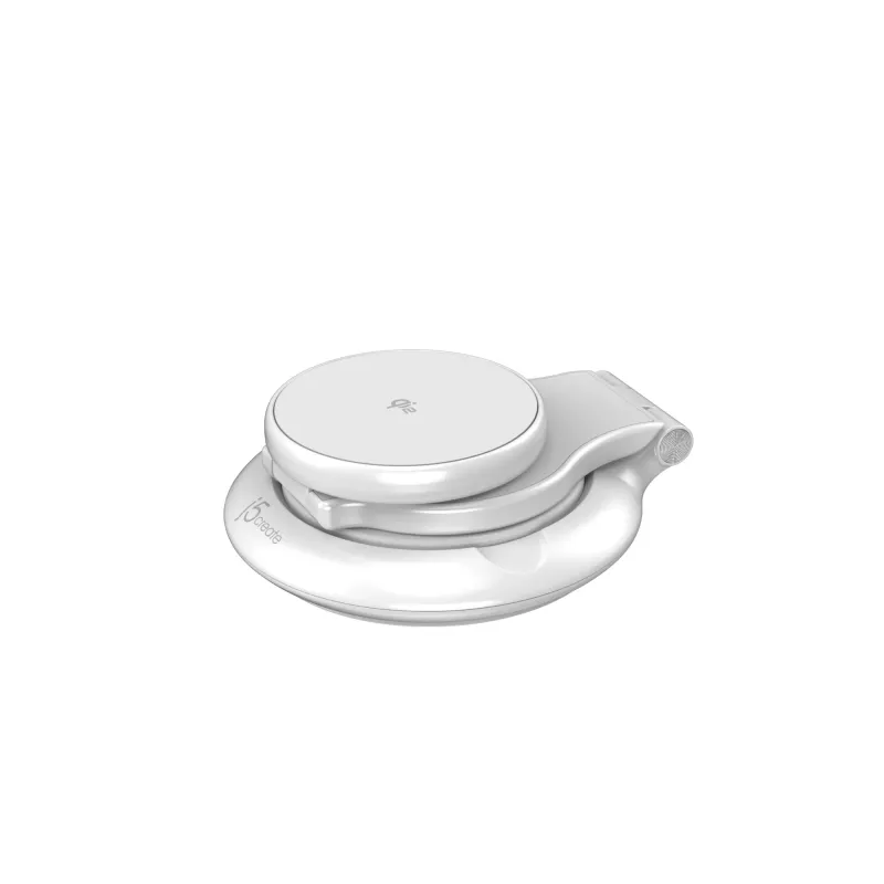 j5create Qi2 magnetische, faltbare 3-in-1-Ladestation Indoor USB Smartwatch Kopfhörer Smartphone