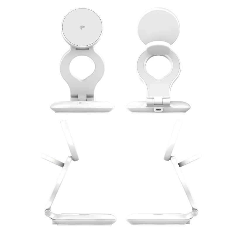 j5create Qi2 magnetische, faltbare 3-in-1-Ladestation Indoor USB Smartwatch Kopfhörer Smartphone