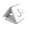 j5create Qi2 3-in-1 Magnetic Travel Wireless Charging Station Indoor USB Fast Charging White