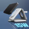 j5create Qi2 3-in-1 Magnetic Travel Wireless Charging Station Indoor USB Fast Charging White
