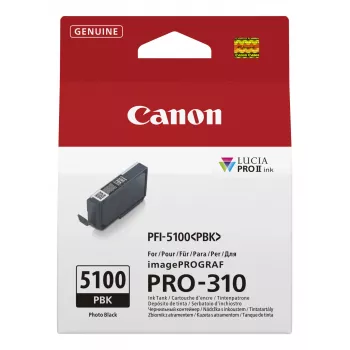 Canon PFI-5100 PBK Tintenpatrone 1 Stück Original FotoSchwarz