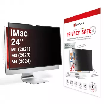 Displex PRIVACY SAFE abnehmbarer 2-Wege-Sichtschutzfilter für iMac 24 Zoll M1 (2021)/ M3 (2023)/ M4 (2024)