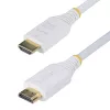 StarTech.com 1,8m Premium zertifiziertes High Speed HDMI Kabel, 4K 60Hz/1440p 144Hz, HDR10/HDCP 2.2/ARC, 18Gbps, UHD HDMI 2.0 Kabel für TV/Monitor/Anzeige, TPE Mantel, Weiß