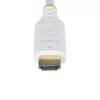 StarTech.com 1,8m Premium zertifiziertes High Speed HDMI Kabel, 4K 60Hz/1440p 144Hz, HDR10/HDCP 2.2/ARC, 18Gbps, UHD HDMI 2.0 Kabel für TV/Monitor/Anzeige, TPE Mantel, Weiß