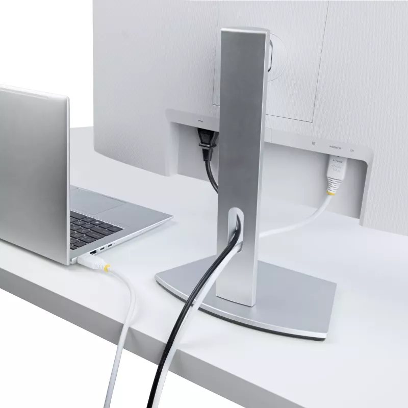 StarTech.com 1,8m Premium zertifiziertes High Speed HDMI Kabel, 4K 60Hz/1440p 144Hz, HDR10/HDCP 2.2/ARC, 18Gbps, UHD HDMI 2.0 Kabel für TV/Monitor/Anzeige, TPE Mantel, Weiß