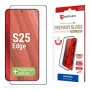 Displex Premium Displayschutzfolie (Full Cover, 10H) für Samsung Galaxy S25 Edge, Eco-Montagerahmen, Full Cover
