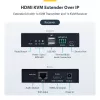 StarTech.com HDMI KVM Extender über IP-Netzwerk, 4K 60Hz, treiberlos, HDMI und USB über Ethernet/CAT6, AVoIP, Sender- und Empfänger-Kit, inklusive Montagesets