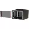 Wandmontiertes 19-Zoll-Rack-Gehäuse ROLINE Pro 7U 600x600 BxT, schwarz, Schlüsselschloss, IP20
