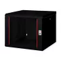 ROLINE 19-Zoll-Wandgehäuse Pro 9HE, 600x600 BxT, schwarz, Schlüsselschloss, IP20
