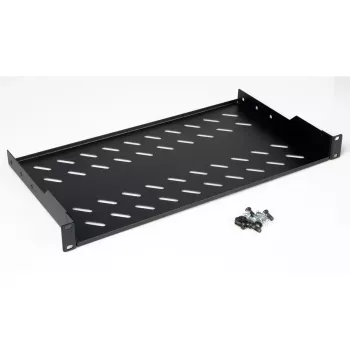 Rack shelf ROLINE 19-inch 1U 250mm depth 15kg Schwarz