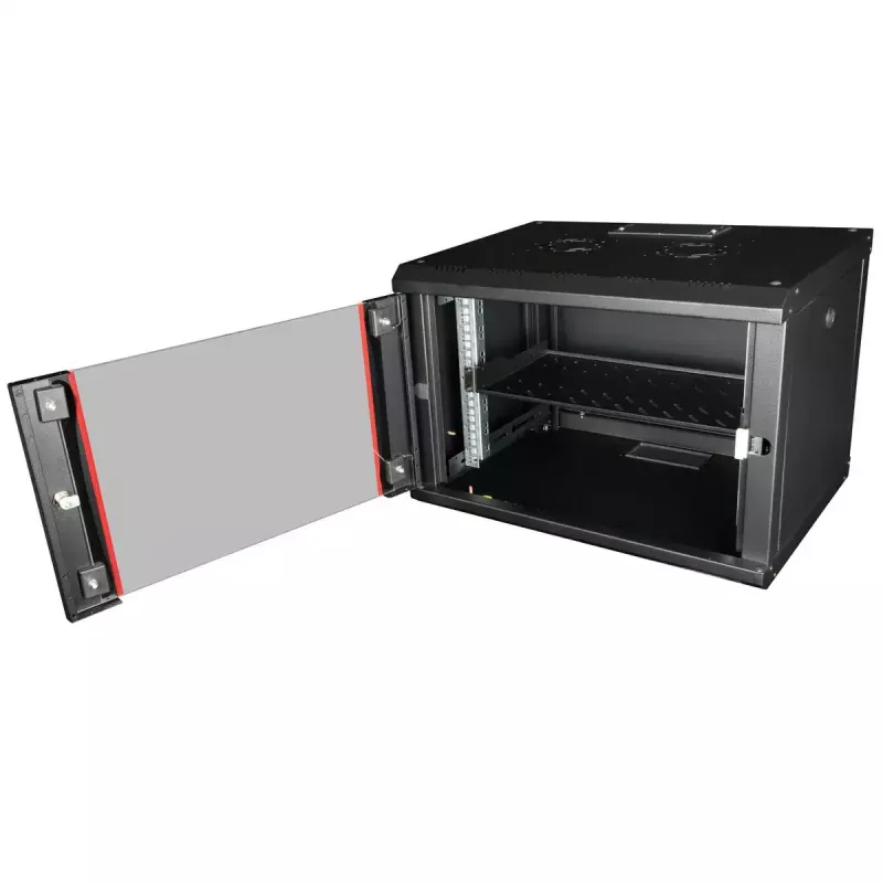 Rack shelf ROLINE 19-inch 1U 250mm depth 15kg Schwarz