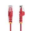 StarTech.com 2m Rot schlank CAT6 Ethernet-Kabel, rastnasenschutz, 100W PoE, UTP, LSZH, 28AWG reiner blanker Kupferdraht, schlank RJ45 Netzwerk-Patchkabel mit Zugentlastung, einzeln getestet