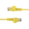 StarTech.com 2m Gelb schlank CAT6 Ethernet Kabel, Snagless, 100W PoE, UTP, LSZH, 28AWG Pure Bare Copper Wire, schlank RJ45 Network Patch Cord w/Strain Reliefs, Individually Tested
