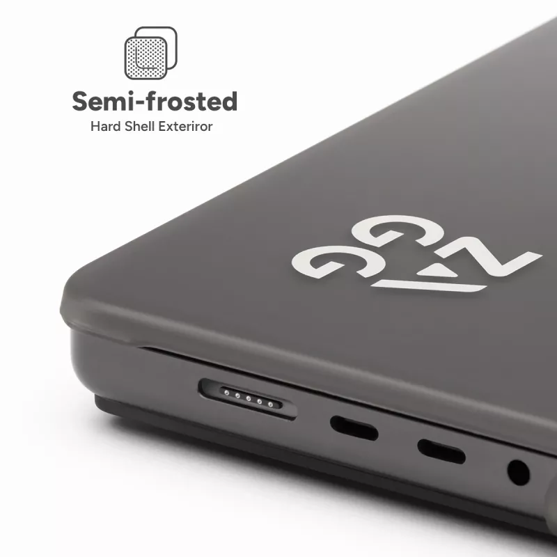 Hartschalenhülle Zagg für MacBook Pro 13 M2/M1 (20) – Smoke-Finish, Schutzgehäuse