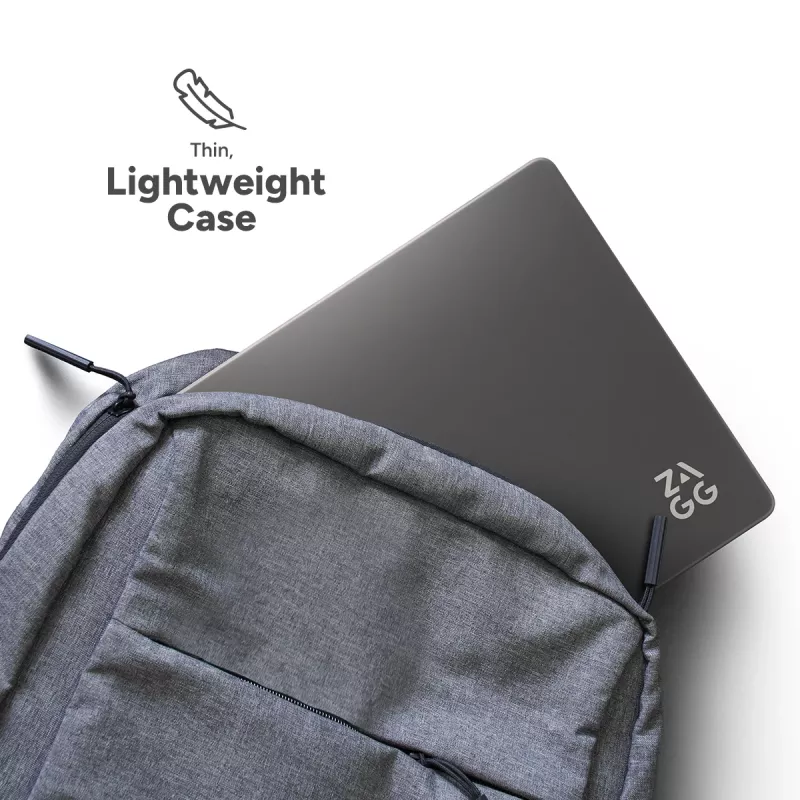 Hartschalenhülle Zagg für MacBook Pro 13 M2/M1 (20) – Smoke-Finish, Schutzgehäuse