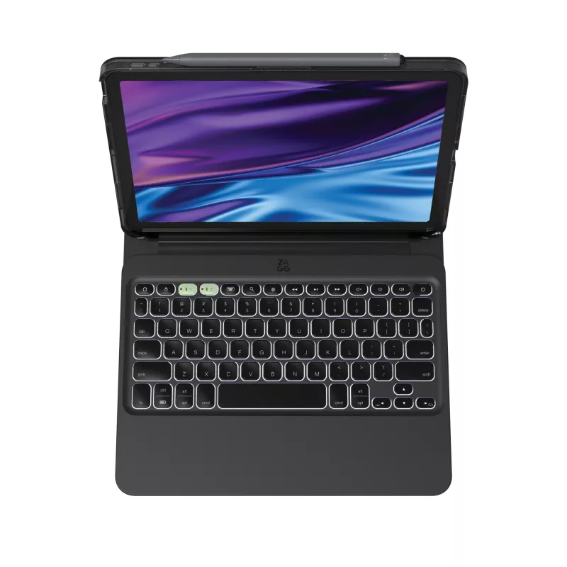 ZAGG Pro Keys 2 Bluetooth-Tastatur QWERTZ Deutsch Schwarz für iPad Air 11