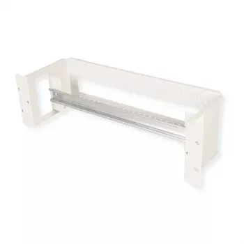 ROLINE 19-Zoll-Hutschienenhalter 4 U, Stahl, grau (Modell 26.21.0112)