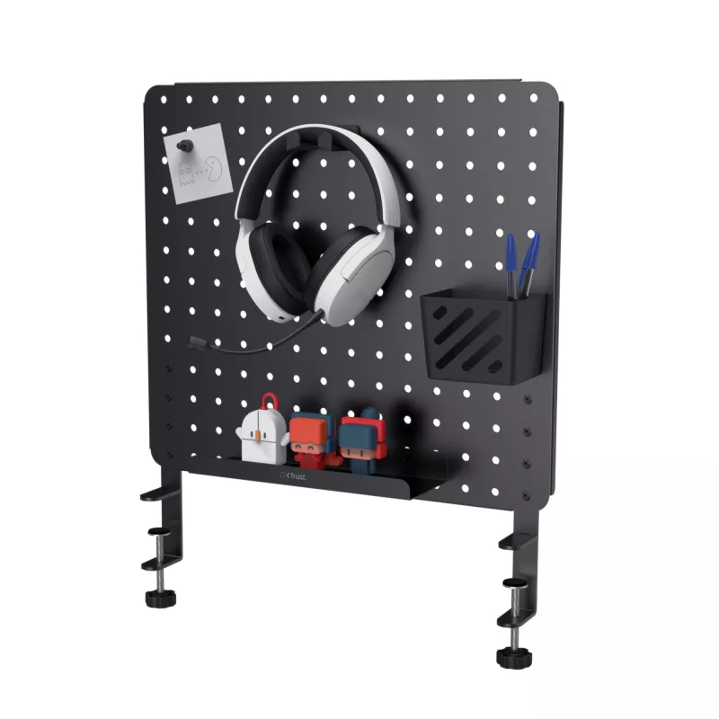 Schreibtisch-Organizer-Set Trust GXT 724 Vesto Schwarz 600x20x470 mm