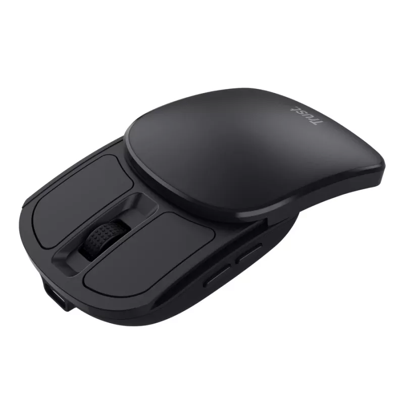 Maus TRUST Travel beidhändig RF Wireless 2400 DPI, 6 Tasten, schwarz