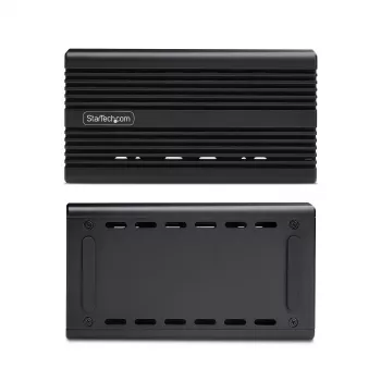 StarTech.com USB4 M.2 NVMe-Gehäuse, 40 Gbit/s, externes USB-C/Thunderbolt NVMe SSD-Gehäuse, Aluminium-Kühlkörpergehäuse, B+M/M-Key