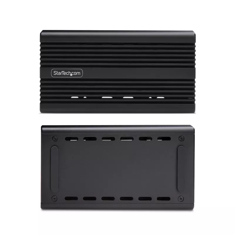 StarTech.com USB4 M.2 NVMe-Gehäuse, 40 Gbit/s, externes USB-C/Thunderbolt NVMe SSD-Gehäuse, Aluminium-Kühlkörpergehäuse, B+M/M-Key