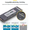 StarTech.com USB4 M.2 NVMe-Gehäuse, 40 Gbit/s, externes USB-C/Thunderbolt NVMe SSD-Gehäuse, Aluminium-Kühlkörpergehäuse, B+M/M-Key