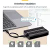 StarTech.com USB4 M.2 NVMe-Gehäuse, 40 Gbit/s, externes USB-C/Thunderbolt NVMe SSD-Gehäuse, Aluminium-Kühlkörpergehäuse, B+M/M-Key