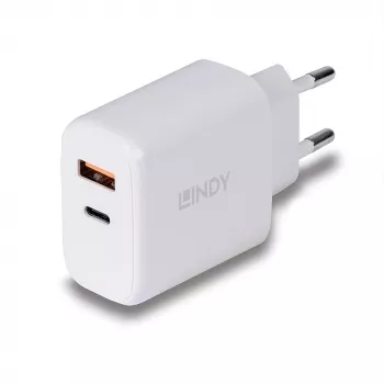 Lindy 73424 mobiles Ladegerät Universal Weiß AC Schnellladung Indoor