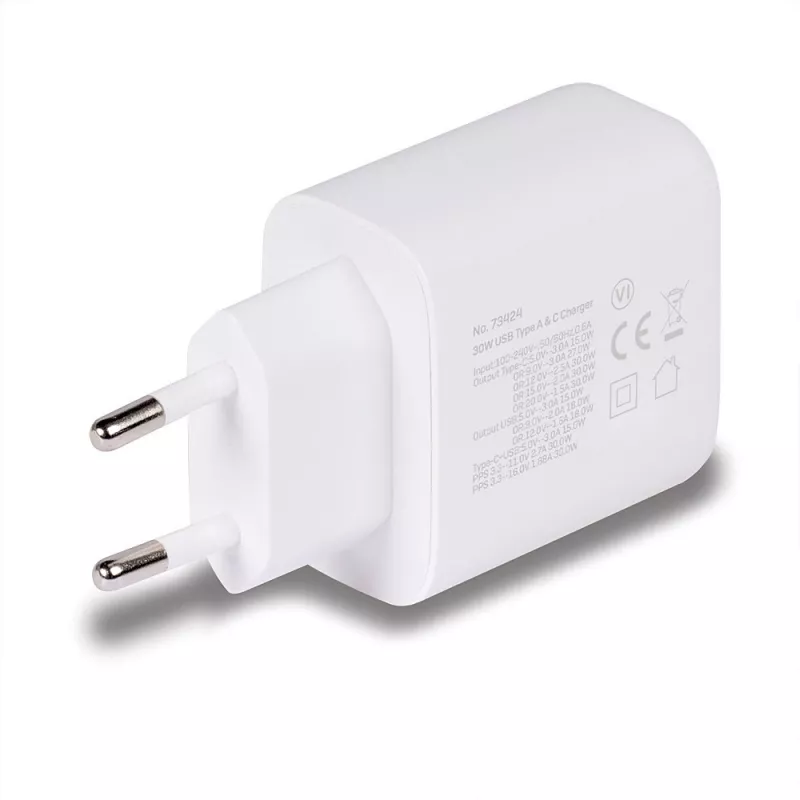 Lindy 73424 mobiles Ladegerät Universal Weiß AC Schnellladung Indoor