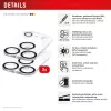 Displex Full Cover Kameralinsen-Glas iPhone 17 Pro, 10H, Vollständiger Kameraschutz, Quick Mount, 2er-Pack