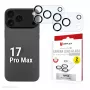 Displex Full Cover Kameralinsen-Schutzglas iPhone 17 Pro Max, 10H, Kompletter Kameraschutz, Schnellmontage, 2er-Pack