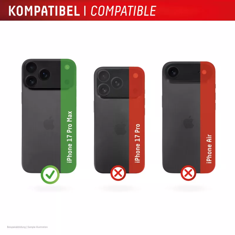 Displex Full Cover Kameralinsen-Schutzglas iPhone 17 Pro Max, 10H, Kompletter Kameraschutz, Schnellmontage, 2er-Pack