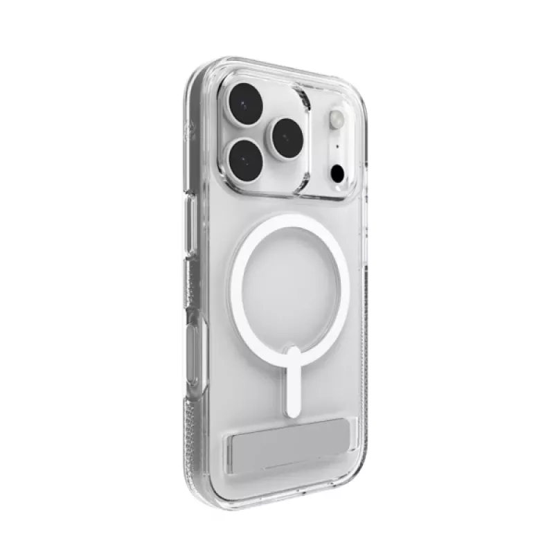 Cover ZAGG Crystal Palace Snap Kickstand Hülle für Apple iPhone 17 Pro Transparent