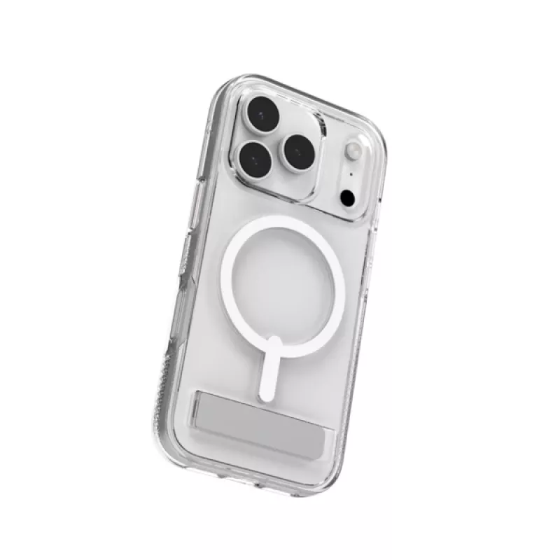 Cover ZAGG Crystal Palace Snap Kickstand Hülle für Apple iPhone 17 Pro Transparent