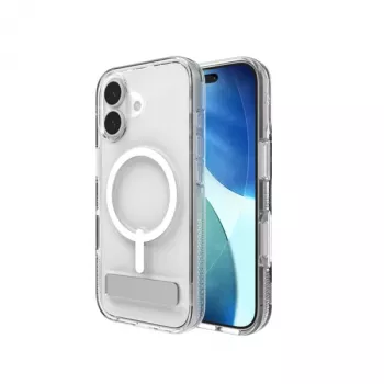 Cover ZAGG Crystal Palace Snap Kickstand Case für Apple iPhone 17 Transparent