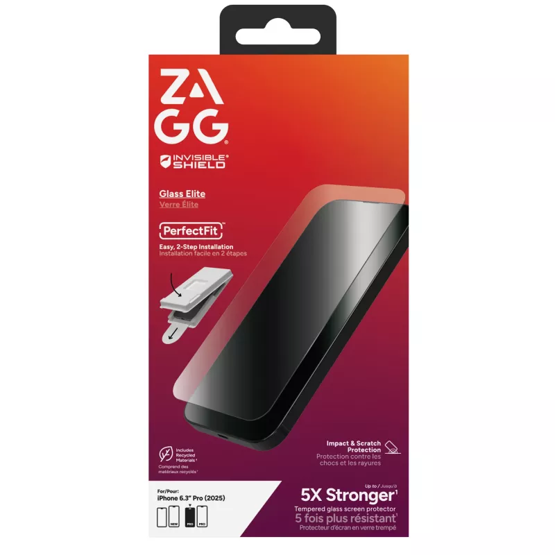InvisibleShield Glass Elite Panzerglasfolie für Apple iPhone 17 Pro