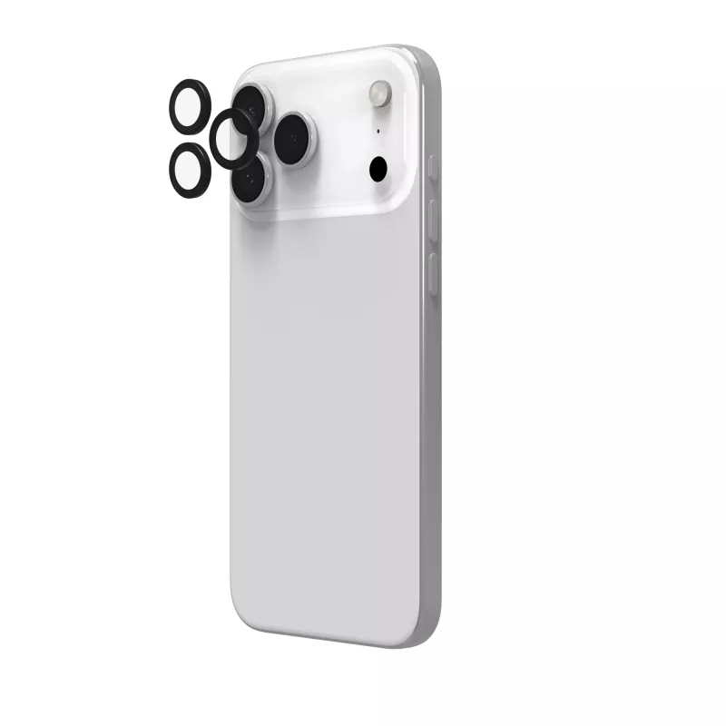 InvisibleShield Glass Elite (CameraRings) Objektivschutz für Apple iPhone 17 Pro/17 Pro Max 16 Pro/16 Pro Max/15 Pro/15 Pro Max Schwarz