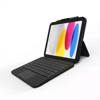 ZAGG Tough Keys-Apple-iPad 10th Gen/A16-Schwarz-Deutsch(B2B Brown Box)