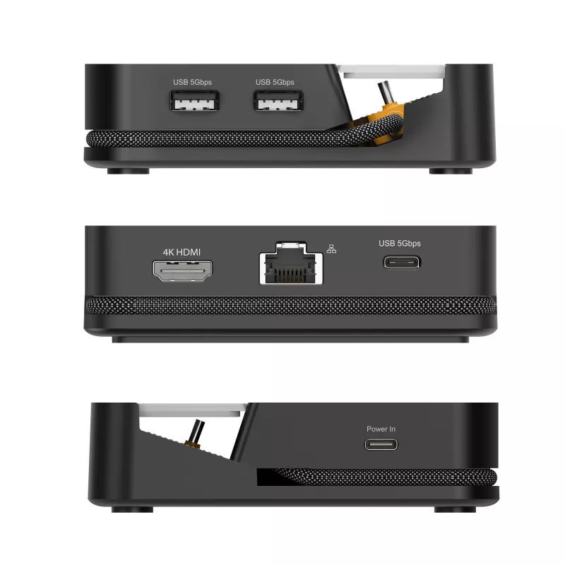 Mobile Geräte-Dockingstation j5 create JCD624-N USB Type-C für iPhone 16/15 & Samsung Galaxy Serie, 100×250×28,5 mm, 238 g, Schwarz/Grau